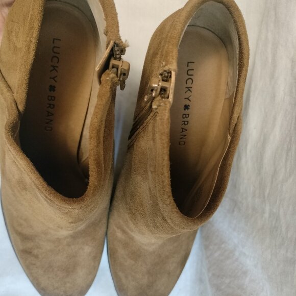 Lucky Brand Suede Ankle Bootie (salza) - Picture 5 of 10